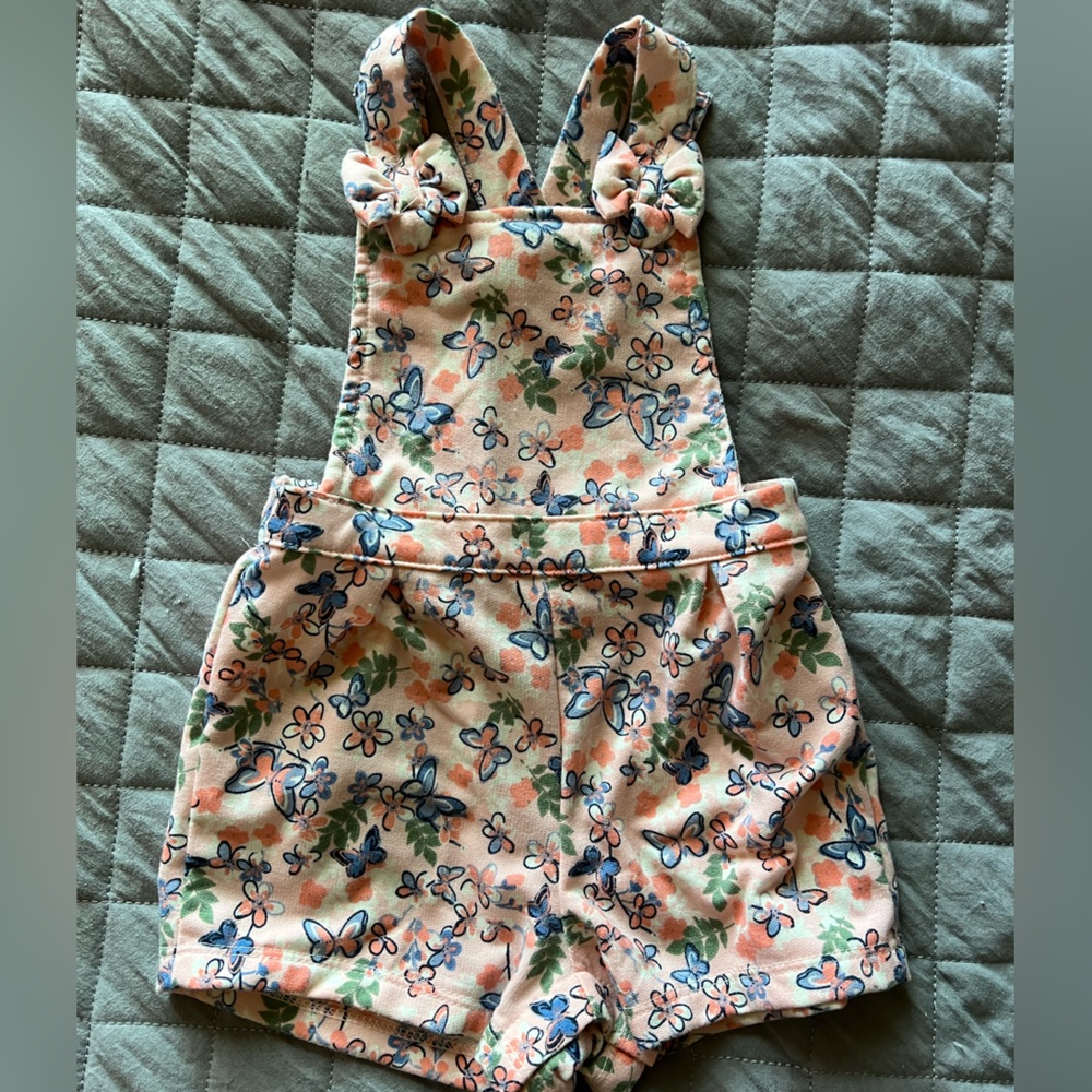 Wonder nation butterfly overalls size 12 months